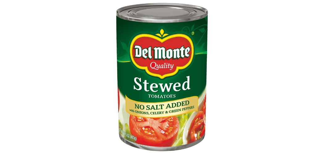 Stewed Tomatoes with Onions, Celery & Green Peppers No Salt Added